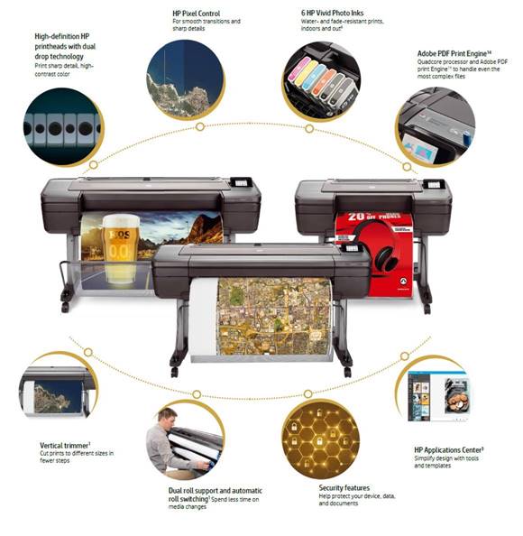 HP DesignJet Z6 PostScript Printer Series