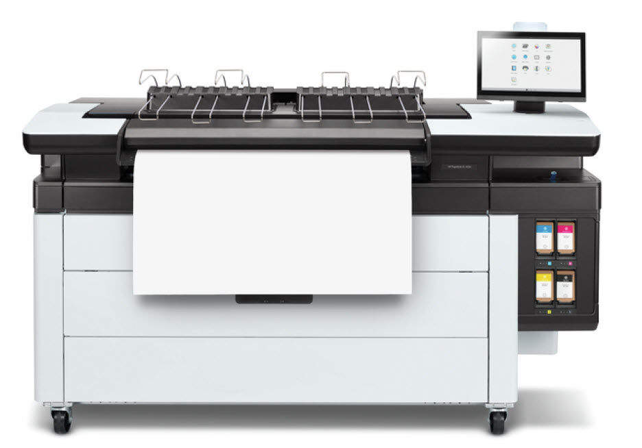 HP PageWide XL 4200 40-in Multifunction Printer with Top Stacker